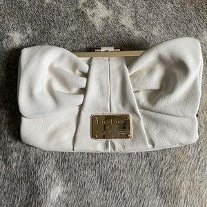 White BEBE pouchette